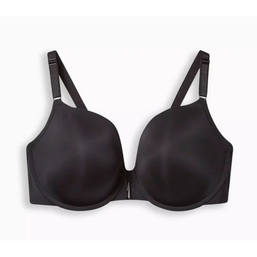 Torrid Black Perfect Coverage Push-Up Smooth Front-Close Bra 44DDD Wired Sculpt